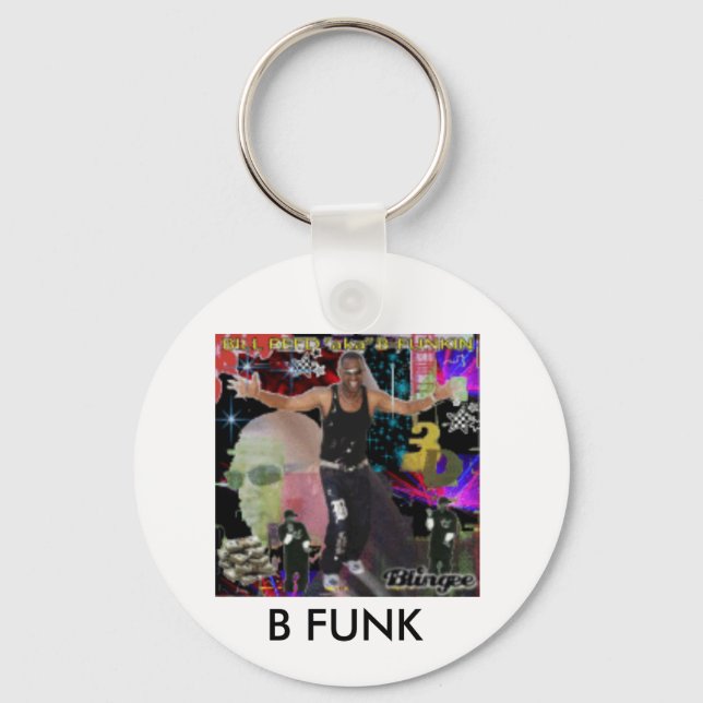 3d, B FUNK Key Ring (Front)