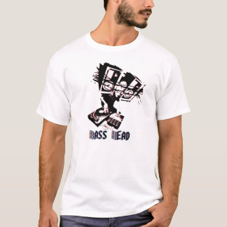 3D Bass Head w/ Text T-Shirt