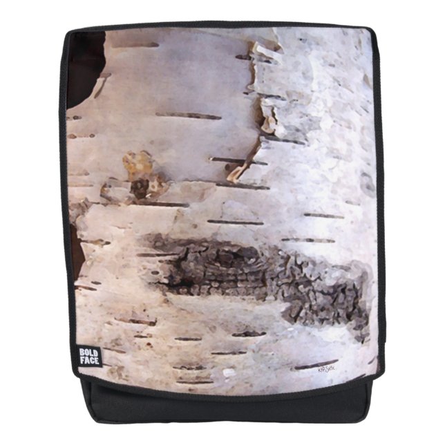 3D Birch Bark Photography Backpack (Front)