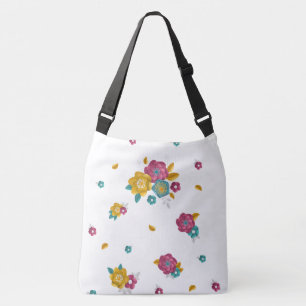 3D Blooming Flower Circle Bouquet Paper Crossbody Bag