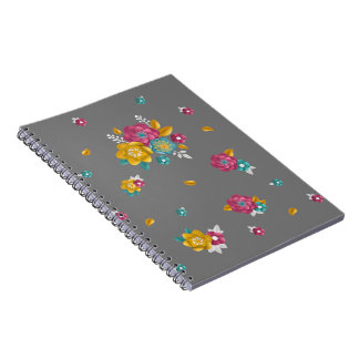 3D Blooming Flower Circle Bouquet Paper  Notebook