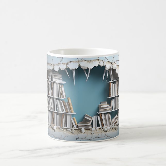 3D Bookshelf Mug (Center)