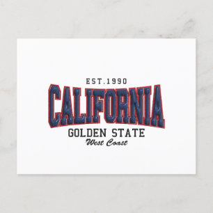 3D California Holiday Postcard