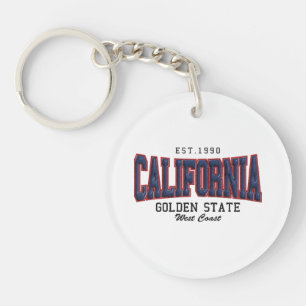 3D California  Key Ring