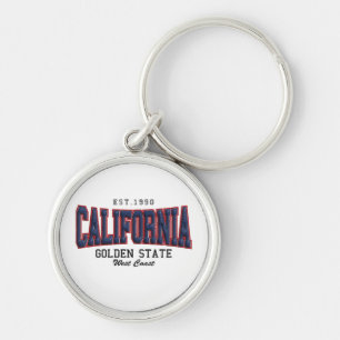 3D California Key Ring