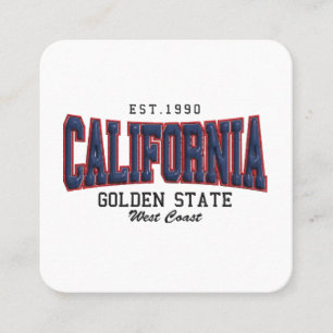 3D California Square Business Card