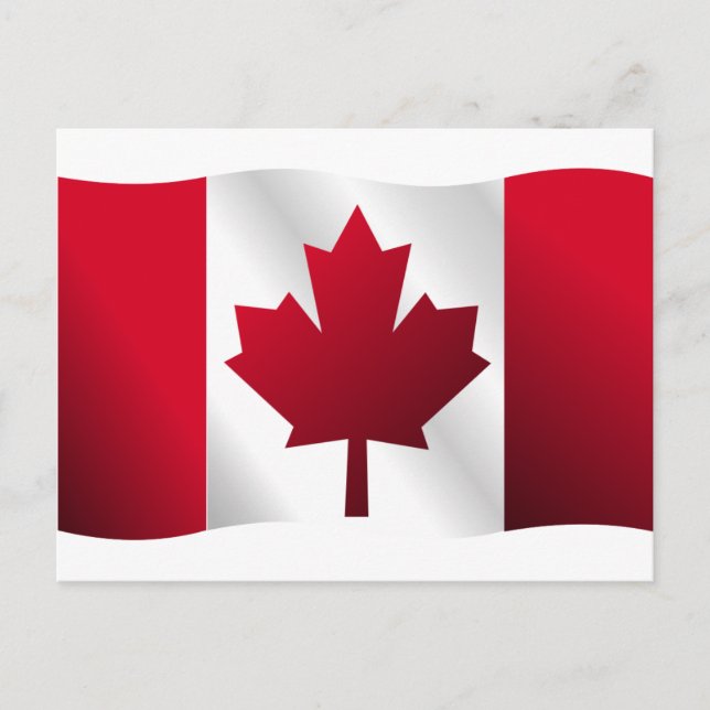 3D Canada Flag Postcard (Front)
