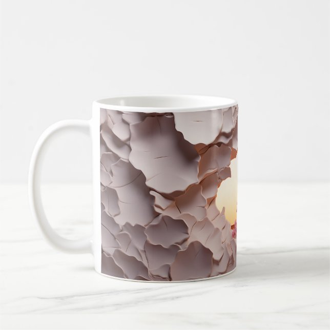3D Canyon at Dusk design Coffee Mug (Left)