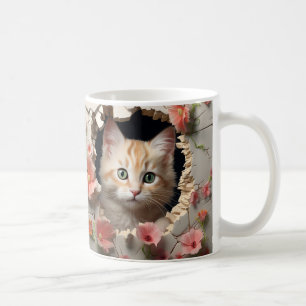 3D Cat Coffee Mug