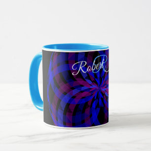 3D Center Flower Petal Geometric Coffee Mug