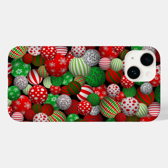 3D Christmas Balls Case-Mate iPhone Case (Back (Horizontal))