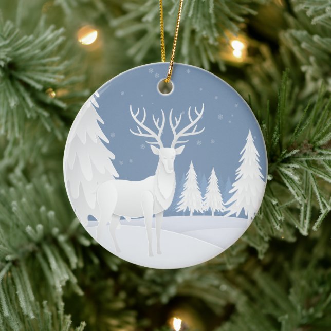 3D Christmas Ceramic Ornament (Tree)