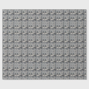 3D Chrome Spheres Abstract Futuristic Pattern Art Wrapping Paper