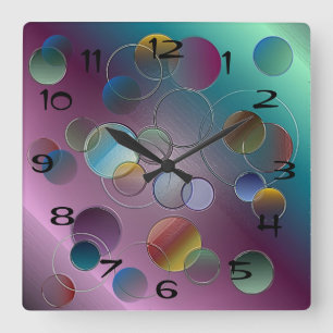 3D Circles Wall Clock
