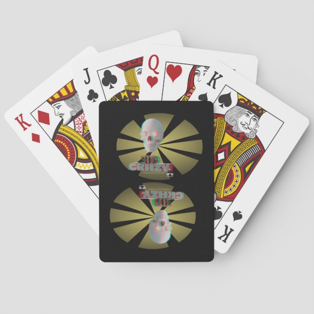3D Crazy Playing Cards (Back)