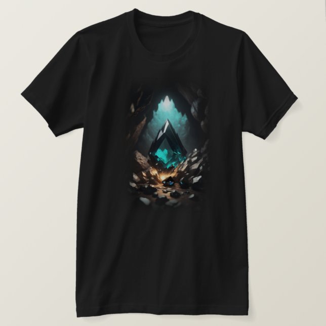 3d Crystal Glowing Deep Inside T-Shirt (Design Front)