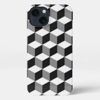 3D Cube Art Pattern iPhone Case 