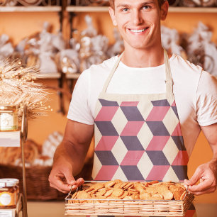 3d Cubes Pattern Apron