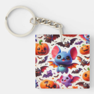 3D cute bats halloween Key Ring