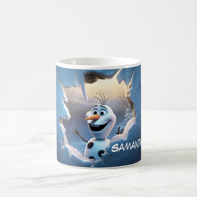 3D cute Snowman Breakout Christmas Coffee Mug (Center)