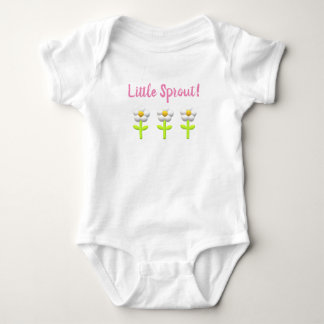 3D daisy 'Little Sprout" - Baby Bodysuit