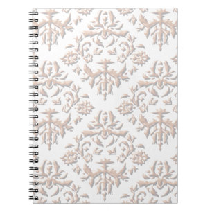 3D Damasks Spiral Notebook