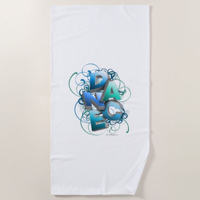 3D Dance (Spring) Beach Towel (Front)