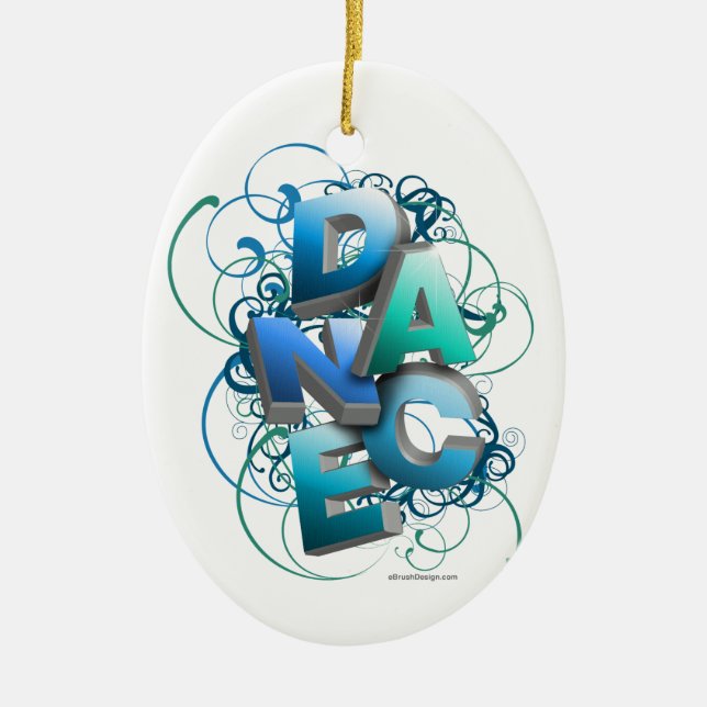 3D Dance (Spring) Ceramic Tree Decoration (Front)