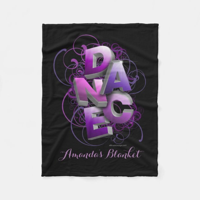 3D Dance (Summer | Personalised) Fleece Blanket (Front)