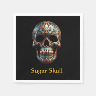 3D Day of the Dead skull, custom Napkin