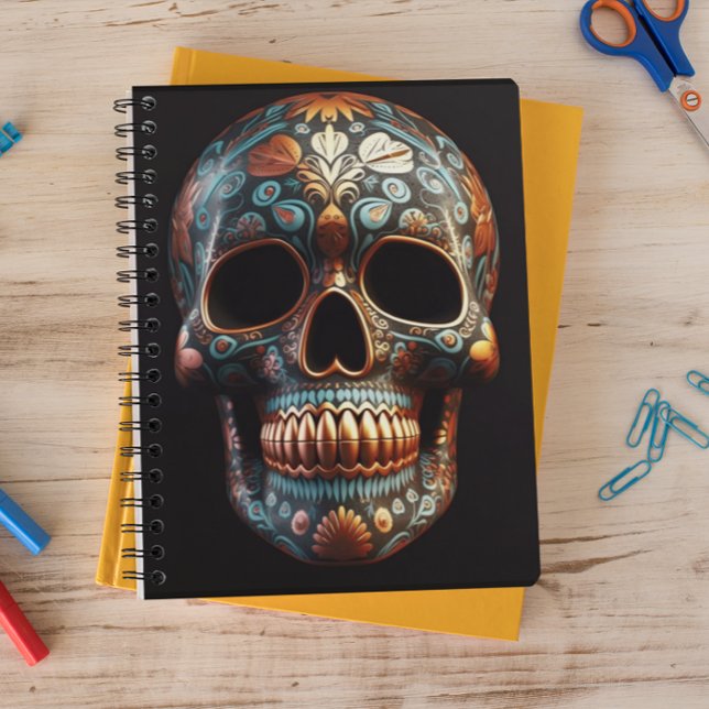 3D Day of the Dead skull Notebook (Creator Uploaded)