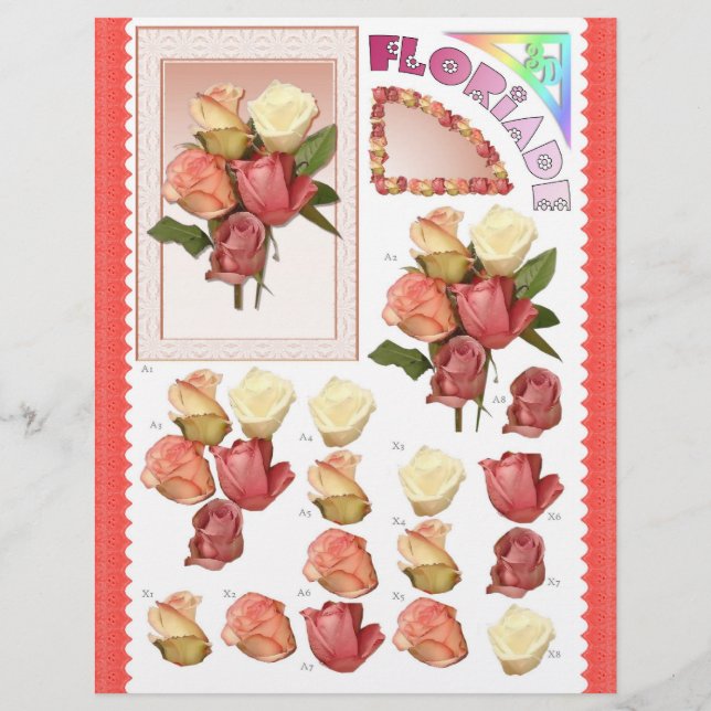 3D Decoupage - Floriade - Rose bunch (Front)