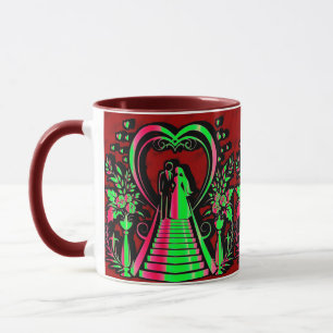 3D Design Combo Mug Perfect Size Coffee & Tea Cu