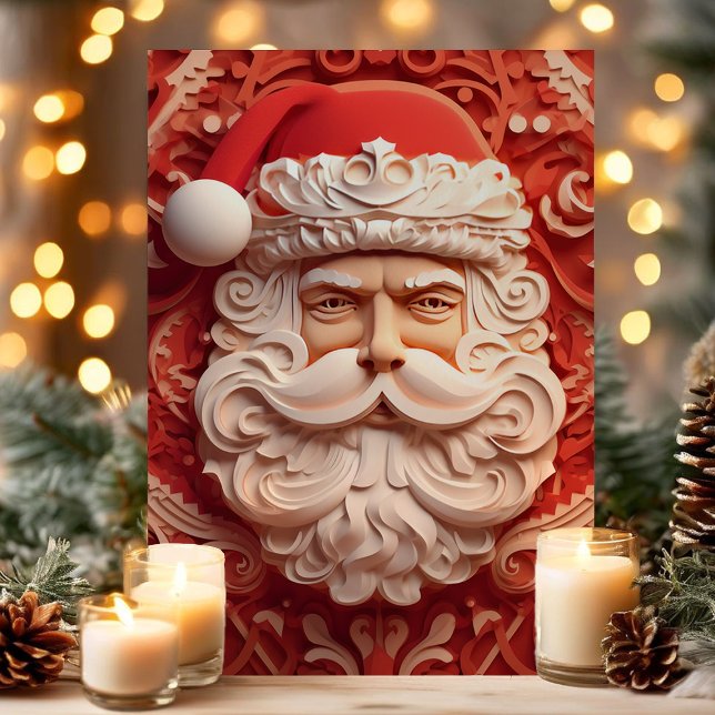 3D Detailed Santa Claus Christmas Holiday Card (Creator Uploaded)