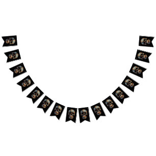 3D Dia de los Muertos skull Bunting