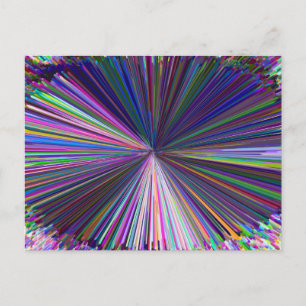 3D Dimensional Art Abstract Postcard