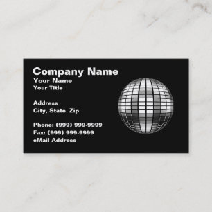 3D Disco Mirror Ball Business Card