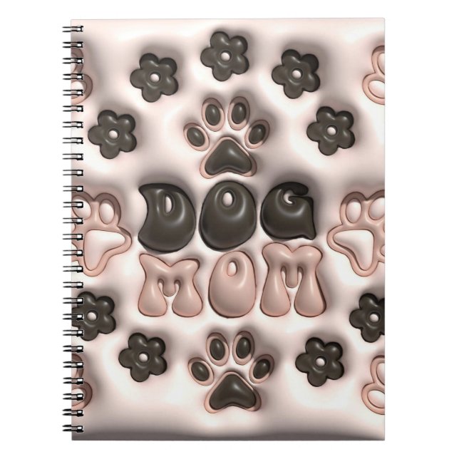 3D Dog Mum Notebook (Front)
