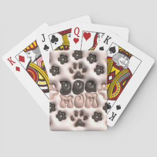 3D Dog Mum Playing Cards