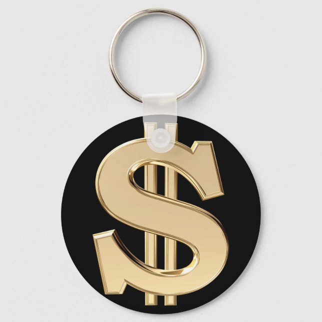 3D dollar sign Key Ring (Front)