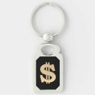 3D dollar sign Key Ring