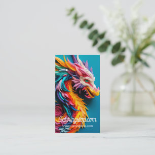 3D Dragon Pattern Earring Cards
