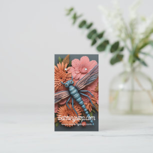 3D Dragonfly Pattern Earring Cards