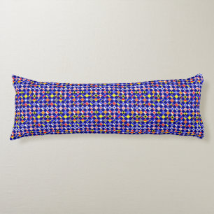 3D Effect Chequered Nautical Flag tiles Pattern Body Cushion