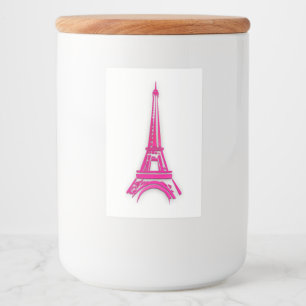 3d Eiffel tower, France clipart Food Label