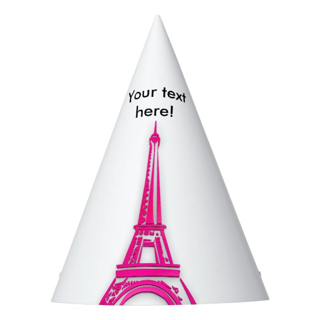 3d Eiffel tower, France clipart Party Hat (Front)