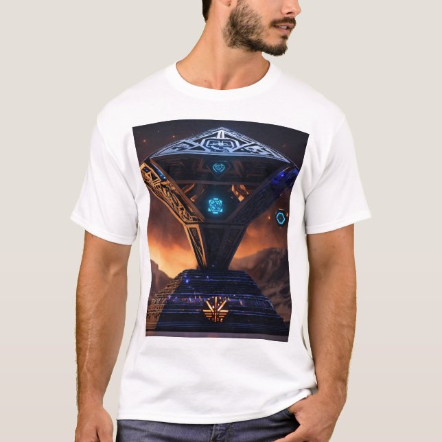 3D Estilo Azteca T-Shirts– Bold, Artistic & Unique T-Shirt (Front)