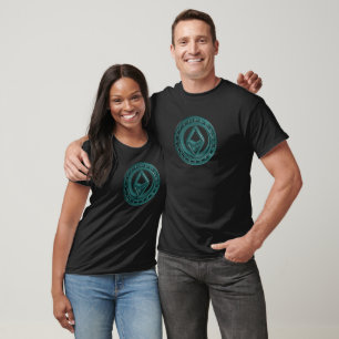 3D Ethereum Classic - Cracked-Glass Design T-Shirt