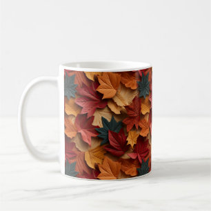 3D Fall Leaves Mug