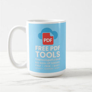 🔥 3D Fantasy Logo – FreetoolsPDF.Cloud Coffee Mug